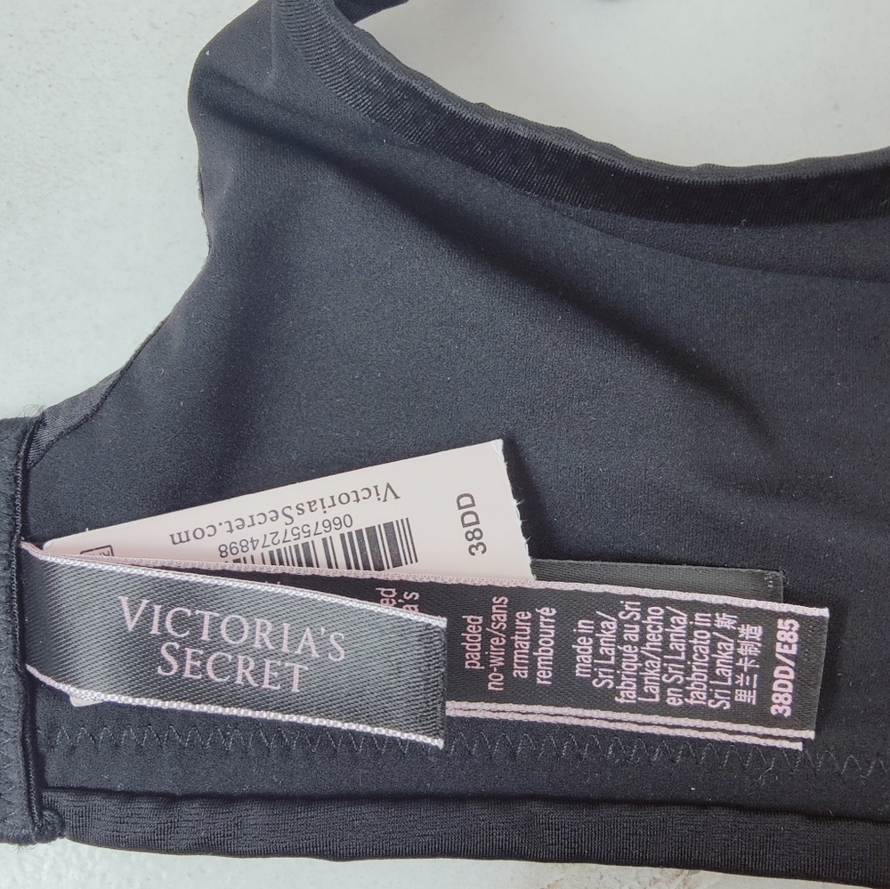 NWT Victoria's Secret So Obsessed Padded No Wire Wireless Bra, Black, 38DD - Picture 7 of 11